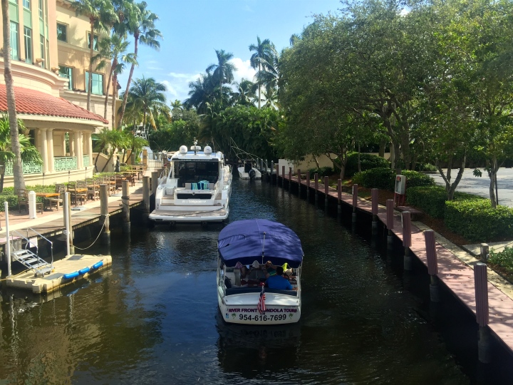 Now in Fort Lauderdale. Here is one of the city's many canals